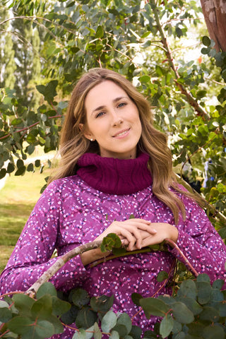 Suzie Margot Knit Waterproof Snood - Morello Cherry