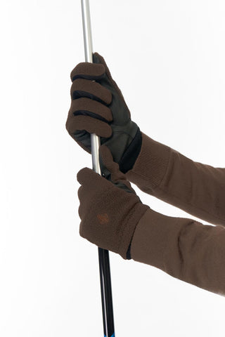 Glacier Fleece Gloves (Pair) - Cocoa Powder