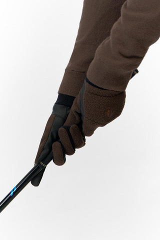 Glacier Fleece Gloves (Pair) - Cocoa Powder