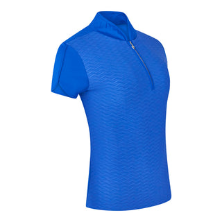 River Cap Sleeve Ladies Golf Polo Shirt - Royal Blue