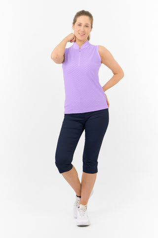 Valley Sleeveless Ladies Golf Polo Shirt - Lilac