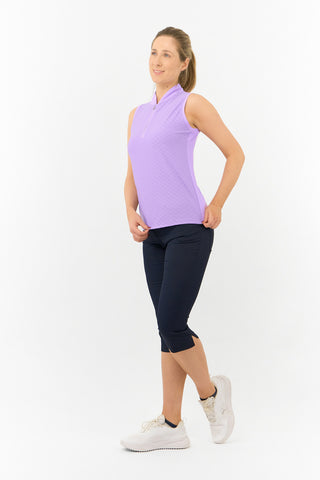 Valley Sleeveless Ladies Golf Polo Shirt - Lilac