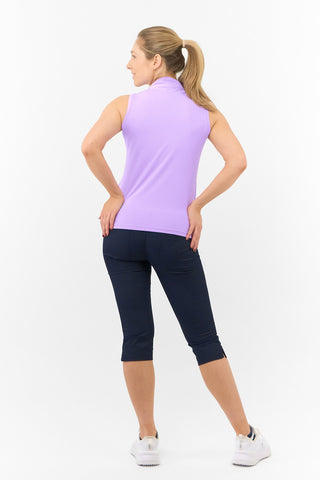 Valley Sleeveless Ladies Golf Polo Shirt - Lilac