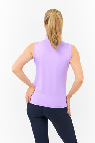 Valley Sleeveless Ladies Golf Polo Shirt - Lilac