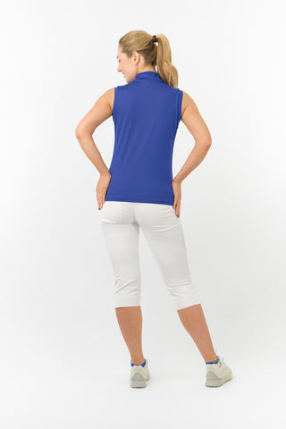 Valley Sleeveless Ladies Golf Polo Shirt - Yale Navy