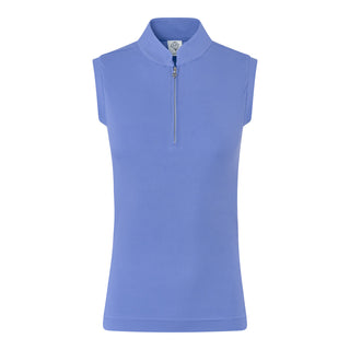 Pure Golf Jasmine Sleeveless Golf Polo Shirt - Cornflower