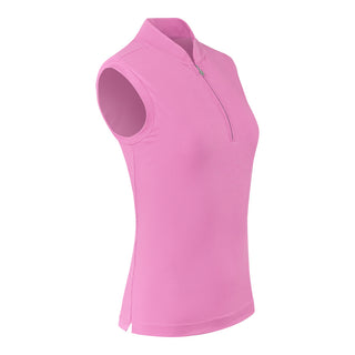 Pure Golf Jasmine Sleeveless Golf Polo Shirt - Candy Pink