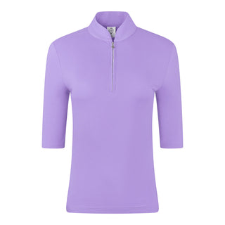 Pure Golf Jasmine Half Sleeve Ladies Golf Polo Shirt - Deep Lilac