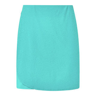 Pure Golf Ava-Jacquard Pull-On Ladies Golf Skort - Ocean