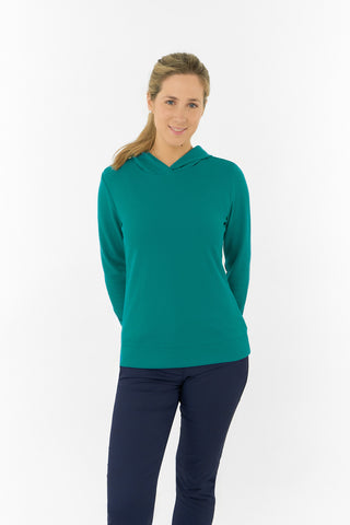 Priya Lightweight Summer Golf Hoodie - Teal