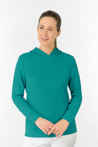 Priya Lightweight Summer Golf Hoodie - Teal