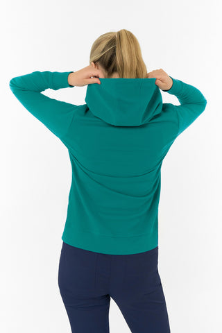 Priya Lightweight Summer Golf Hoodie - Teal