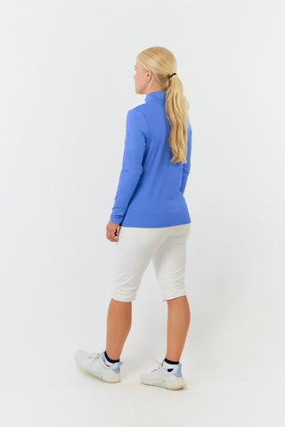 Pure Golf Ethimo Quarter Zip Long Sleeve Mid Layer - Blue