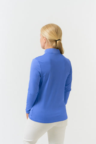 Pure Golf Ethimo Quarter Zip Long Sleeve Mid Layer - Blue