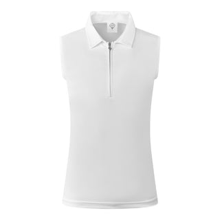 Thrive Ladies Sleeveless Golf Polo Shirts - White