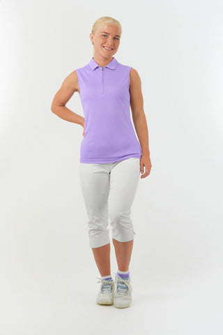 Thrive Ladies Sleeveless Golf Polo Shirts - Lilac