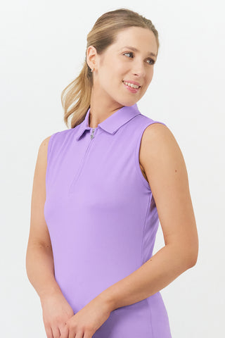 Thrive Ladies Sleeveless Golf Polo Shirts - Lilac