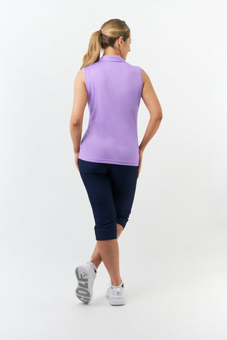 Thrive Ladies Sleeveless Golf Polo Shirts - Lilac