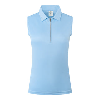 Thrive Ladies Sleeveless Golf Polo Shirts - Pale Blue