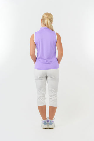 Bloom Ladies Sleeveless Golf Polo Shirt - Lilac