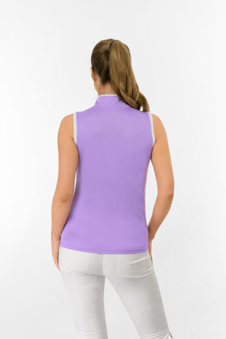 Bloom Ladies Sleeveless Golf Polo Shirt - Lilac
