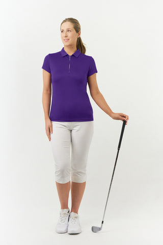 Thrive2 Short Sleeve Ladies Golf Polo Shirt - Purple