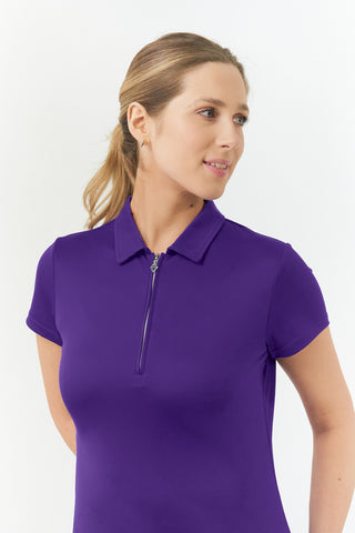 Thrive2 Short Sleeve Ladies Golf Polo Shirt - Purple