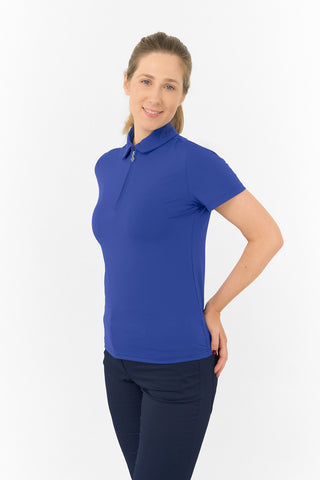 Thrive Cap Sleeve Women's Golf Polo Shirt - Yale Navy