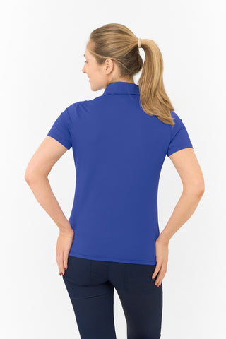 Thrive Cap Sleeve Women's Golf Polo Shirt - Yale Navy