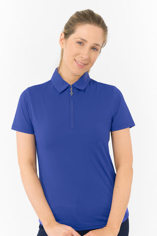 Thrive Cap Sleeve Women's Golf Polo Shirt - Yale Navy