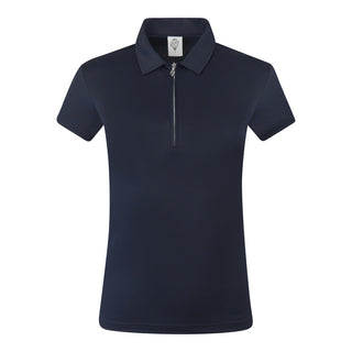 Pure Golf Thrive Cap Sleeve Women's Golf Polo Shirts - Navy