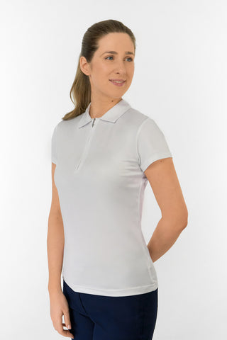 Thrive2 Short Sleeve Ladies Golf Polo Shirt - White