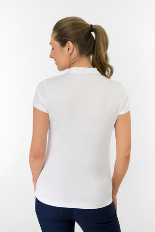 Thrive2 Short Sleeve Ladies Golf Polo Shirt - White