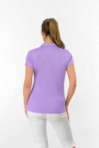 Thrive Cap Sleeve Women's Golf Polo Shirt - Lilac