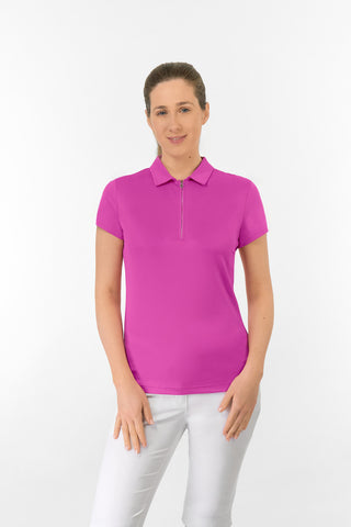 Thrive2 Short Sleeve Ladies Golf Polo Shirt - Azalea Pink