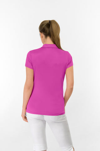 Thrive2 Short Sleeve Ladies Golf Polo Shirt - Azalea Pink