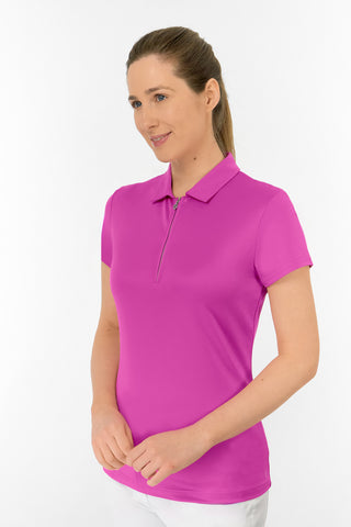 Thrive2 Short Sleeve Ladies Golf Polo Shirt - Azalea Pink