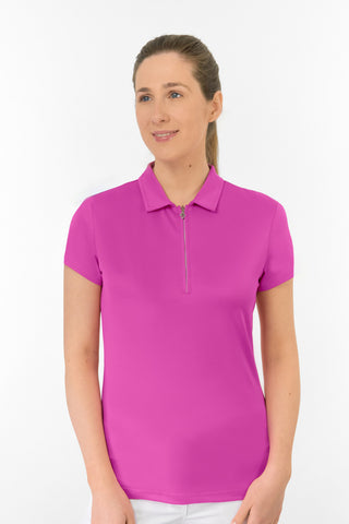 Thrive2 Short Sleeve Ladies Golf Polo Shirt - Azalea Pink