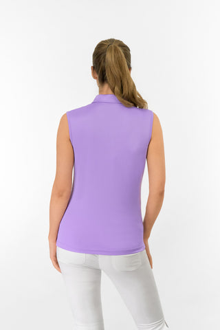 Thrive Ladies Sleeveless Golf Polo Shirts - Lilac