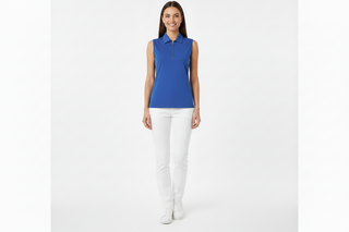 Thrive2 Sleeveless Ladies Golf Polo Shirt - Yale Navy