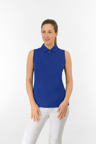 Thrive2 Sleeveless Ladies Golf Polo Shirt - Yale Navy