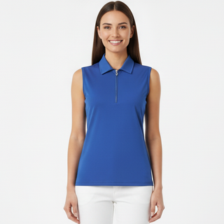 Thrive2 Sleeveless Ladies Golf Polo Shirt - Yale Navy