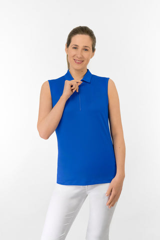 Thrive Ladies Sleeveless Golf Polo Shirts - Royal Blue