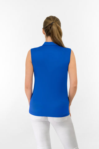 Thrive Ladies Sleeveless Golf Polo Shirts - Royal Blue