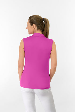 Thrive2 Sleeveless Ladies Golf Polo Shirt - Azalea Pink