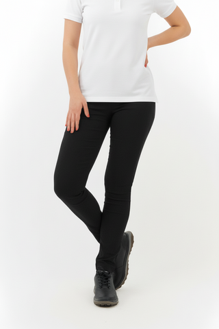 Charm 2 4-Way Stretch Ladies Golf Trousers (Pull On) - Black