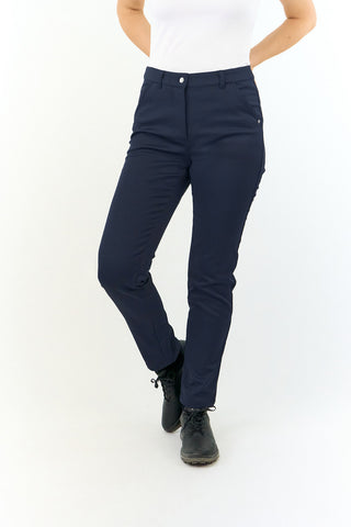 Pure Golf Bernie Lined Ladies Golf Trousers - Navy