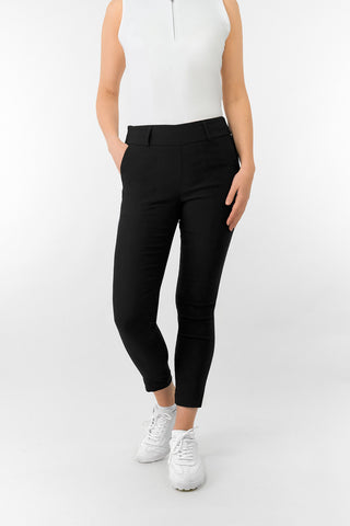 Charm 2 Highwater Pull On Ladies Golf Trousers - Black