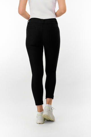 Charm 2 Highwater Pull On Ladies Golf Trousers - Black
