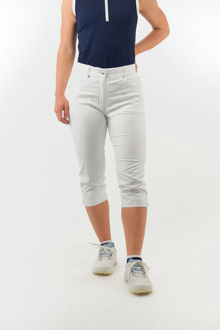 Trust2 Ladies Capri Golf Shorts - White